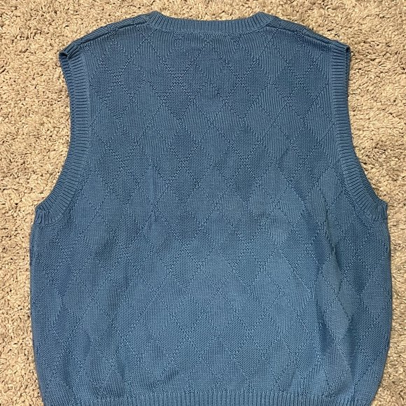 Polo Golf by Ralph Lauren Men's Heavy Blue Golf Knit Sweater Vest‎ Size Large - Picture 3 of 5